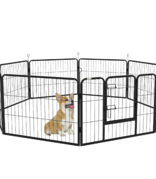 PawHut Steel 8 Panel Dog Pen